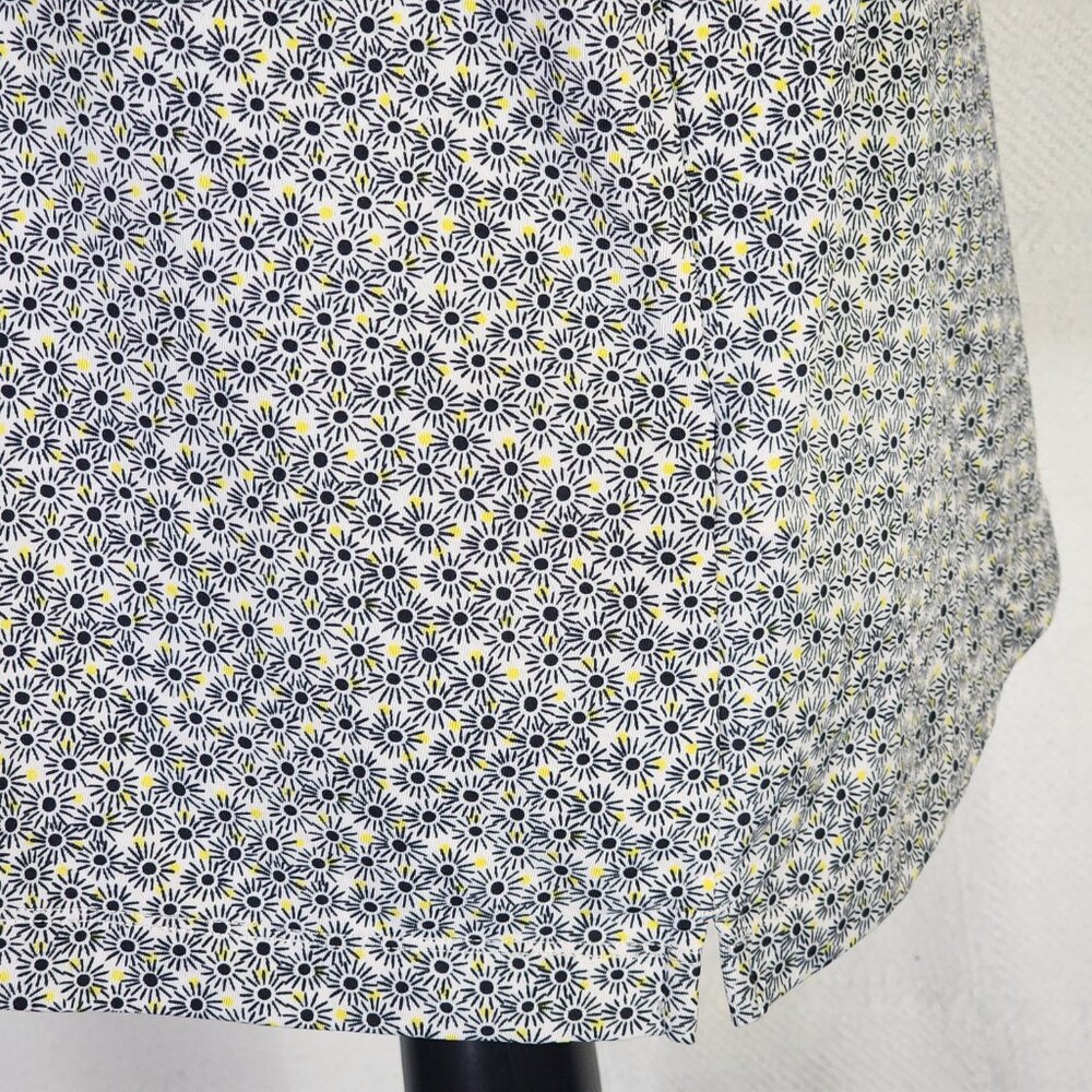 EP Pro Tour Tech Black White Yellow Floral Sleeveless Poly Span Golf Tank Sz XL - Picture 8 of 16